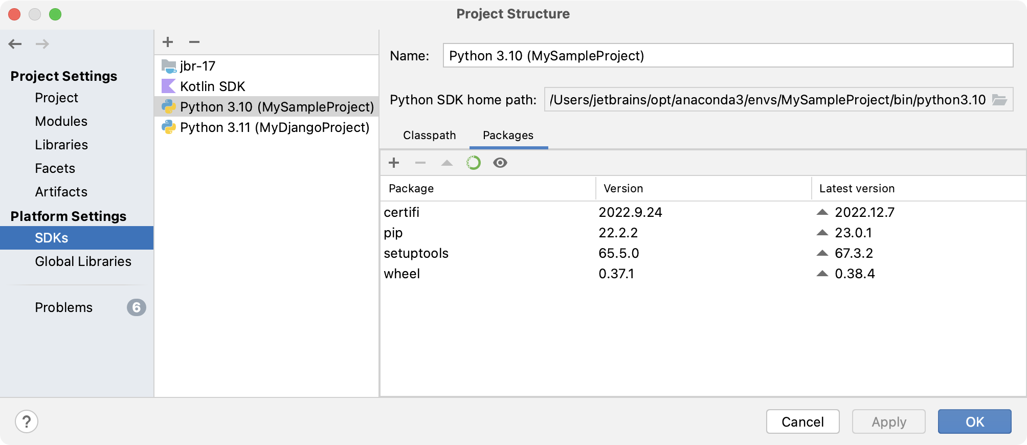 Configure A Python SDK IntelliJ IDEA Documentation