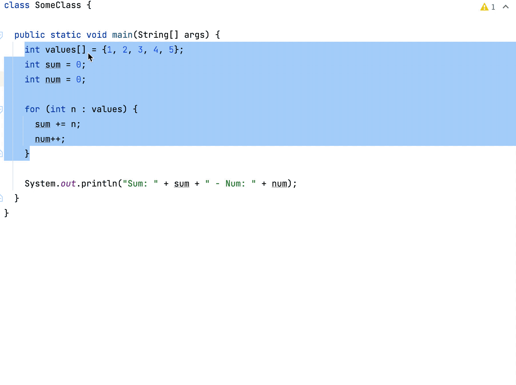 Extract method using Java records