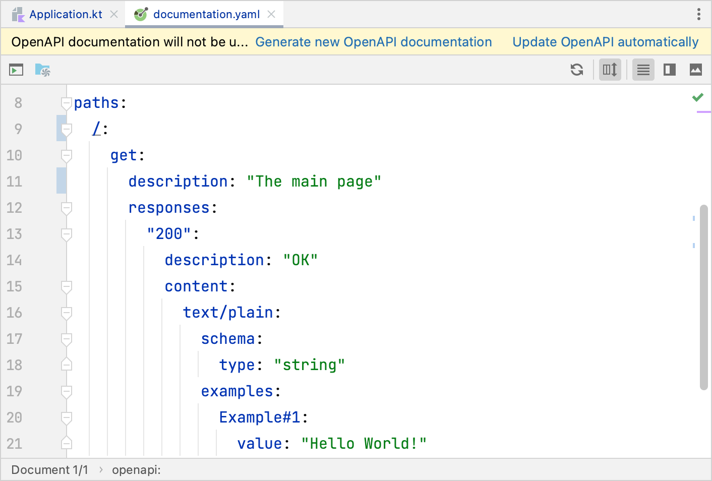 OpenAPI documentation