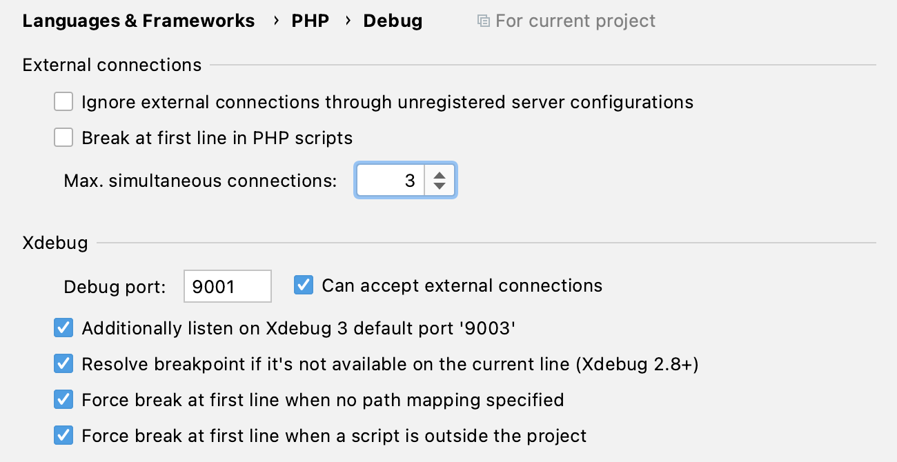 Ps Settings Max Debug Connections