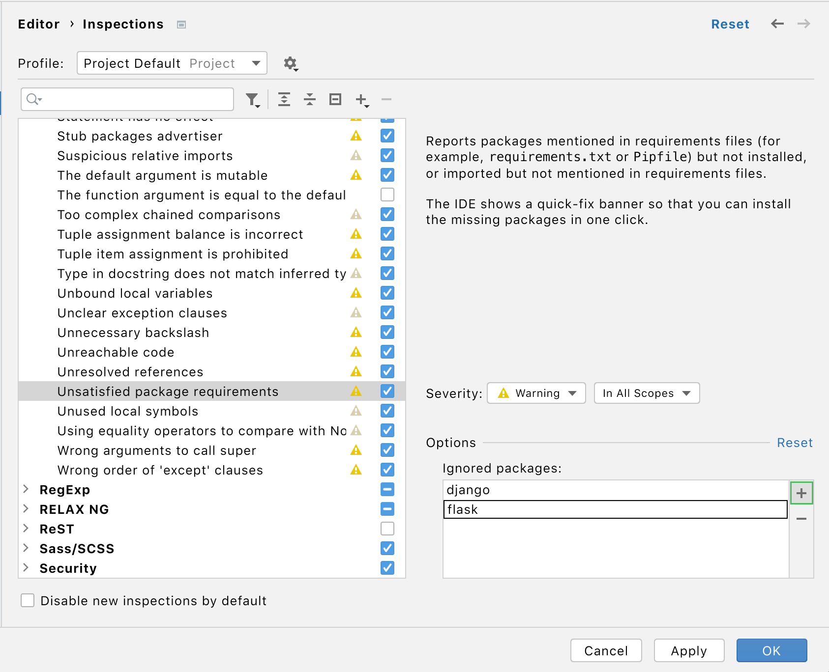 Manage Dependencies Using Requirements.Txt | Intellij Idea Documentation