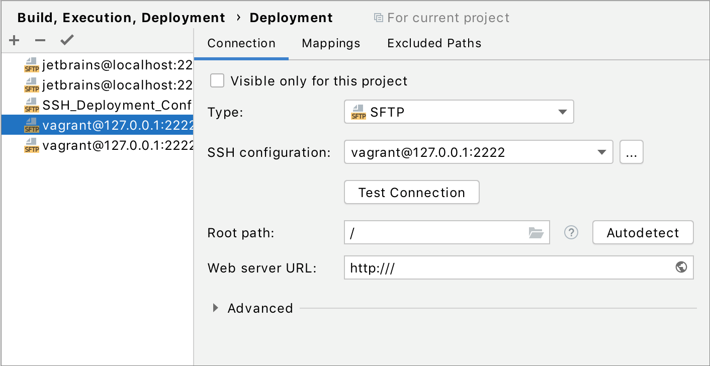 Create A Remote Server Configuration | Pycharm Documentation