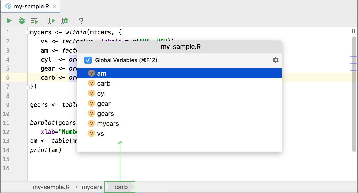 View the R file structure