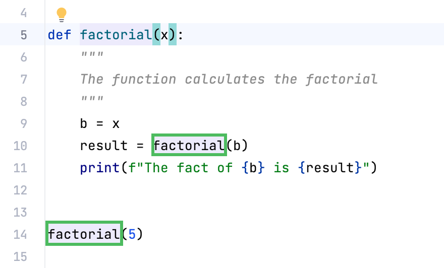 Rename refactoring result