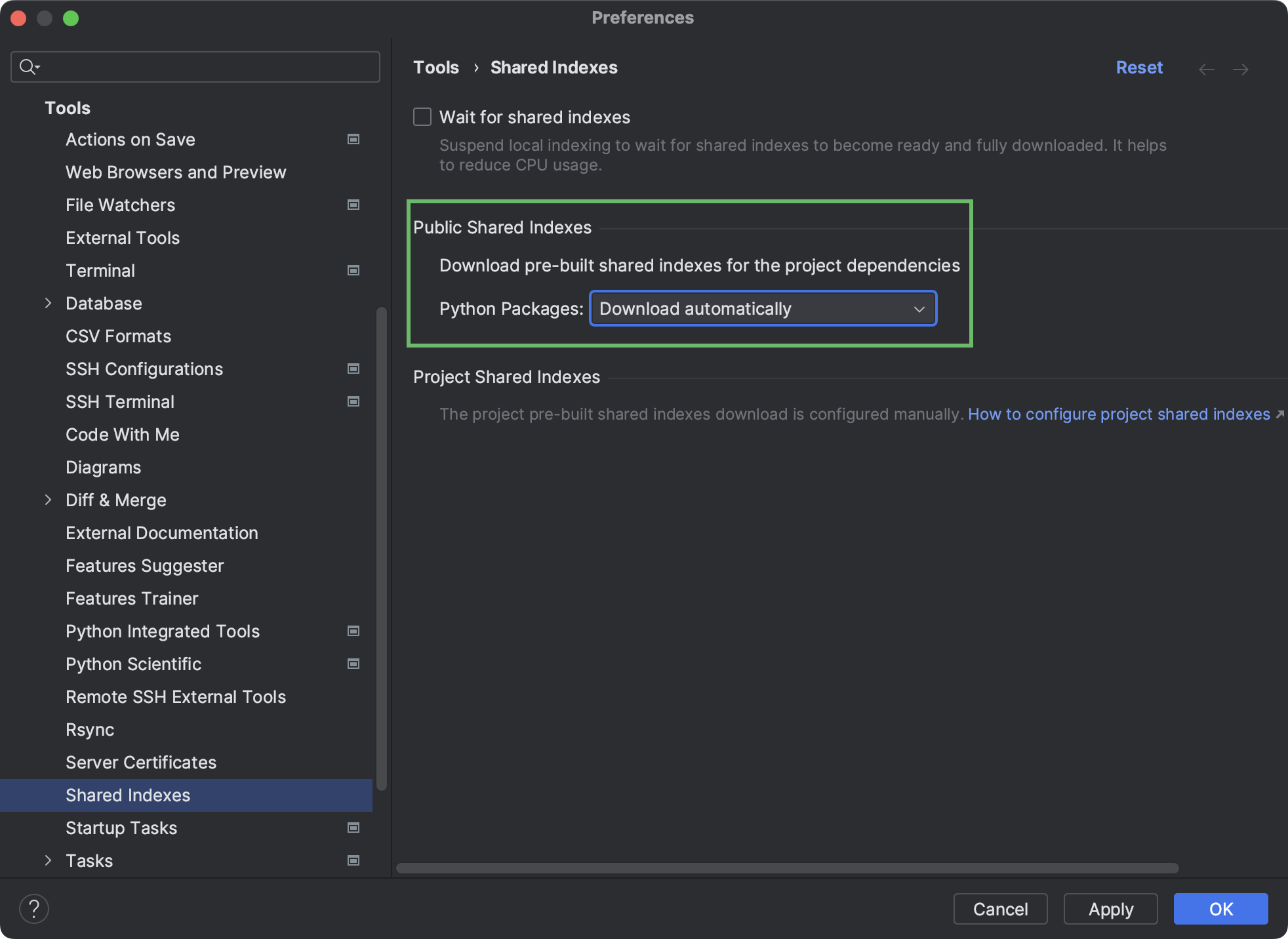 shared-indexes-pycharm-documentation