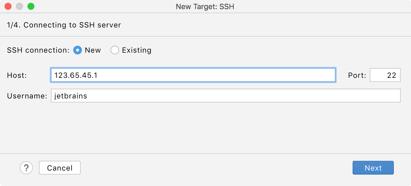 adding an interpreter via SSH