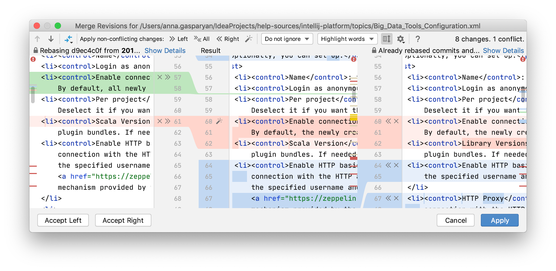 Resolve Git conflicts | IntelliJ IDEA Documentation