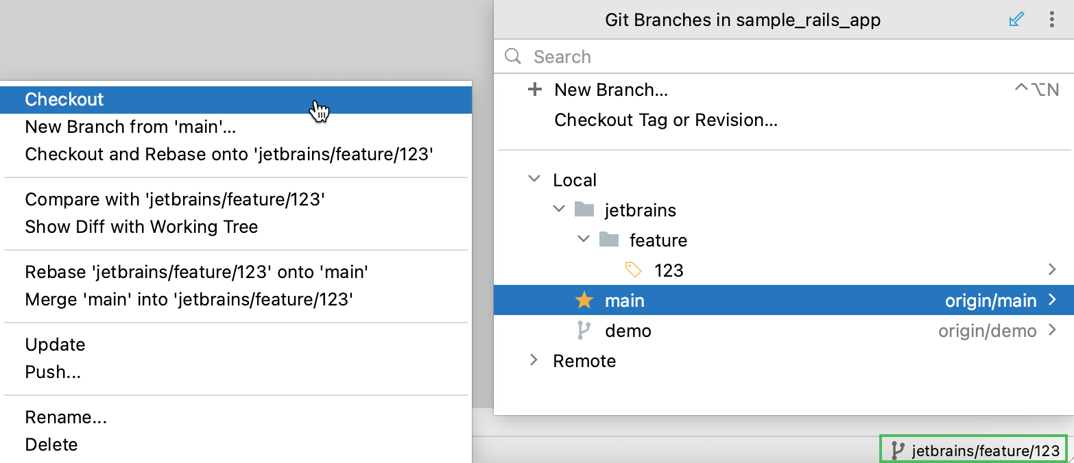 Git widget