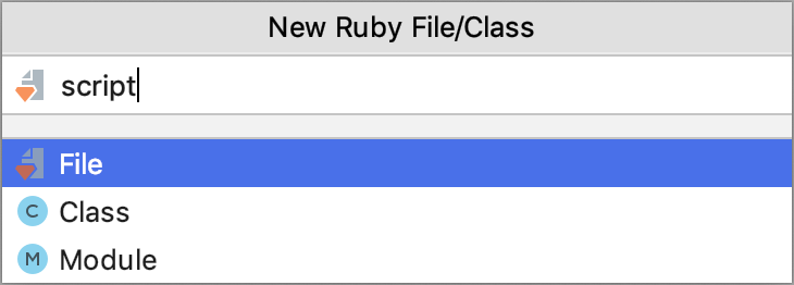 New Ruby File/Class