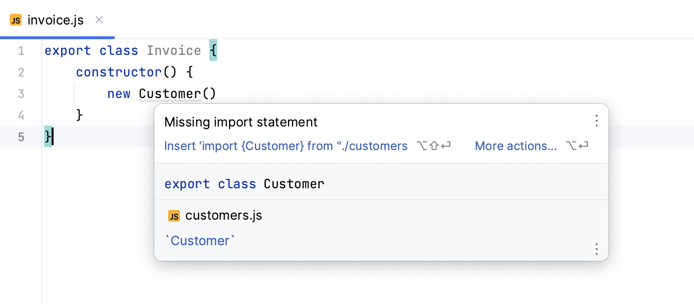 Autoimport with quick-fix: information tooltip