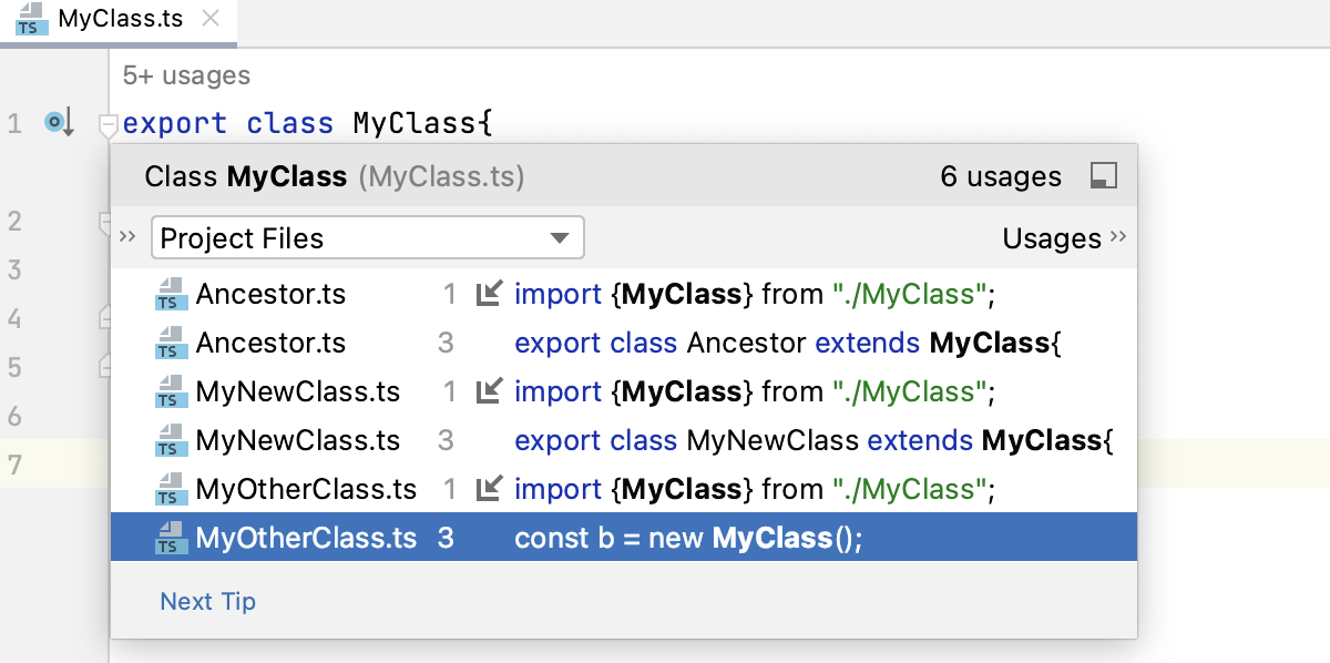 Inlay hints, code vision: jump to usages