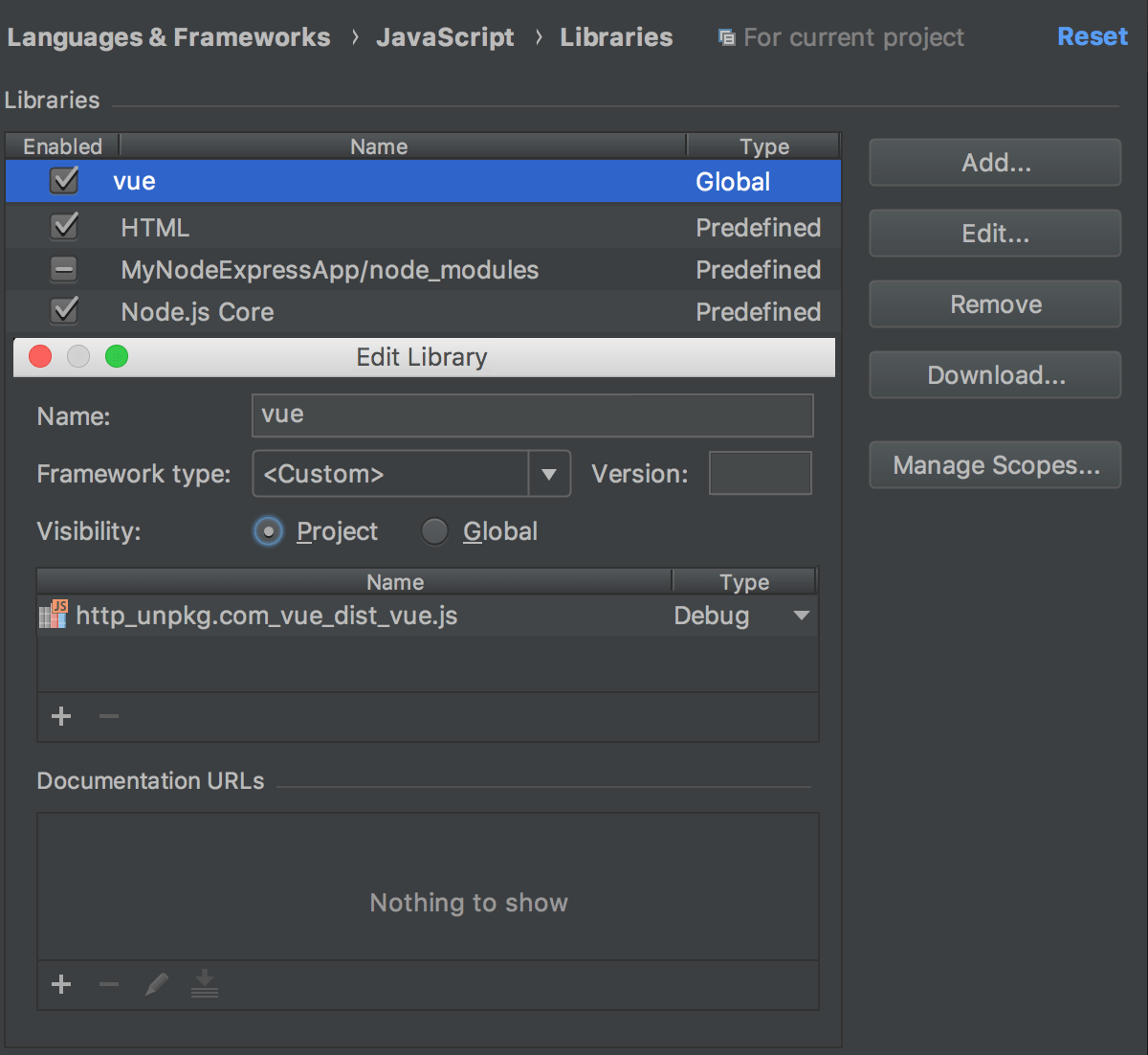 Настройки javascript. WS JAVASCRIPT.