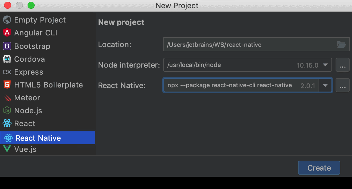 React Native | WebStorm Documentation