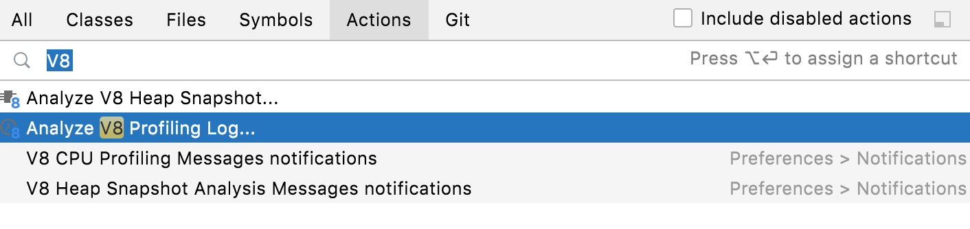 Open previously saved profiling log