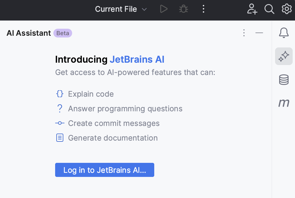 Log in to use AI Assistant