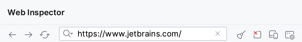 Address bar controls