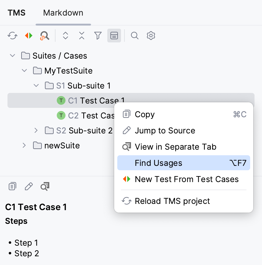 Locate referring code