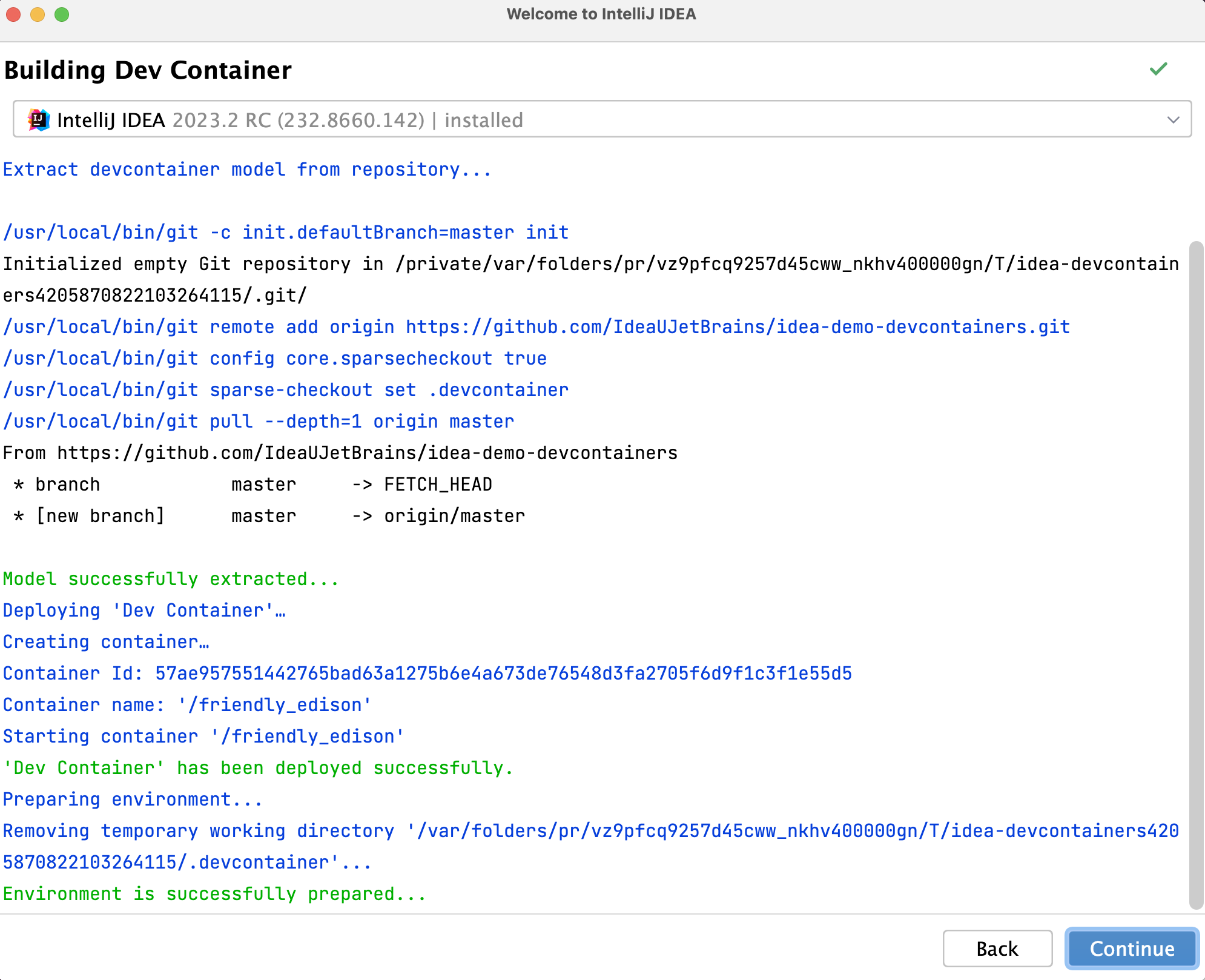 Building Dev Container