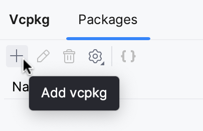 Add vcpkg button in the vcpkg tool window