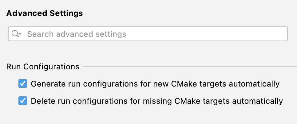 create or delete configurations for targets automatically
