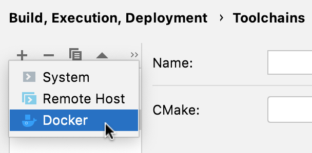 Adding a Docker toolchain