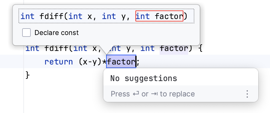 Cl extract parameter name