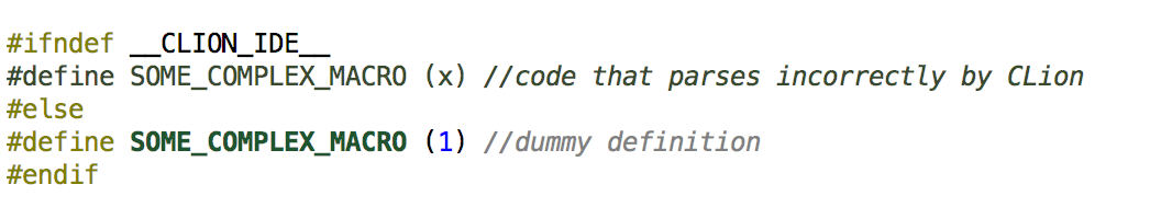 CLion IDE macro