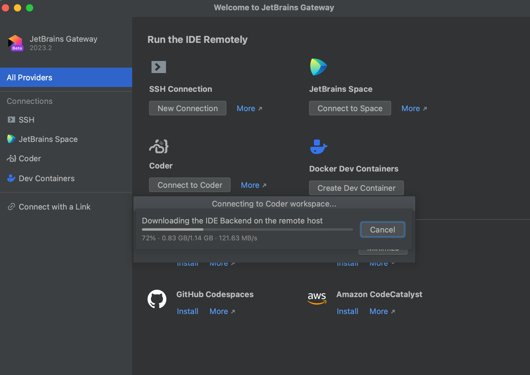 Connecting to Coder