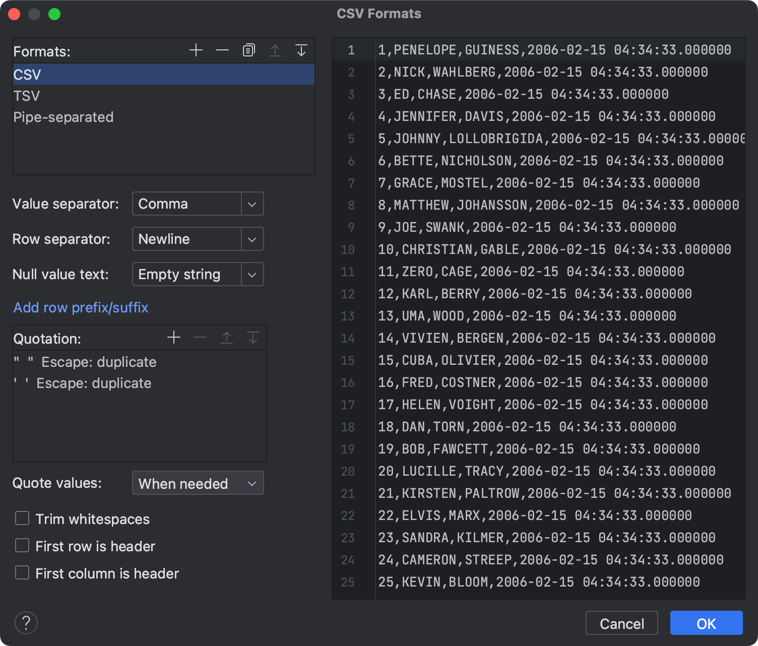 Data Extractors Datagrip Documentation 7107