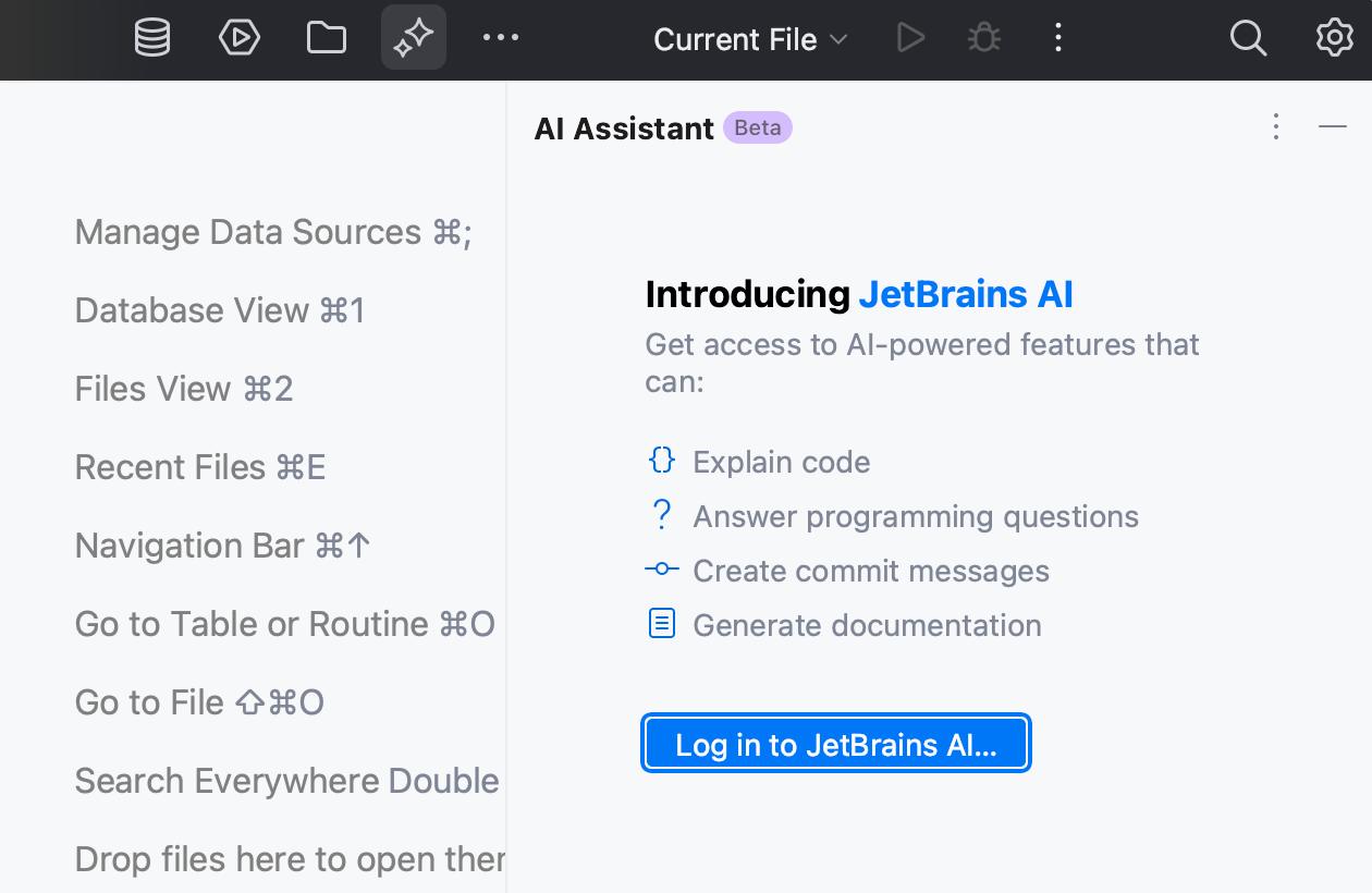 Log in to use AI Assistant