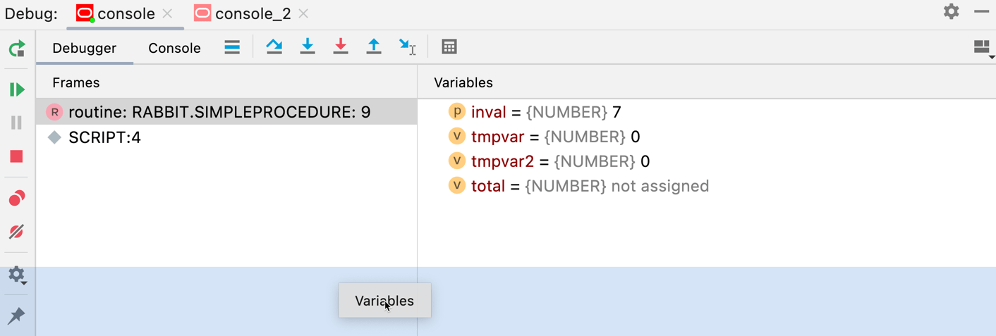 Dragging a tab to another location