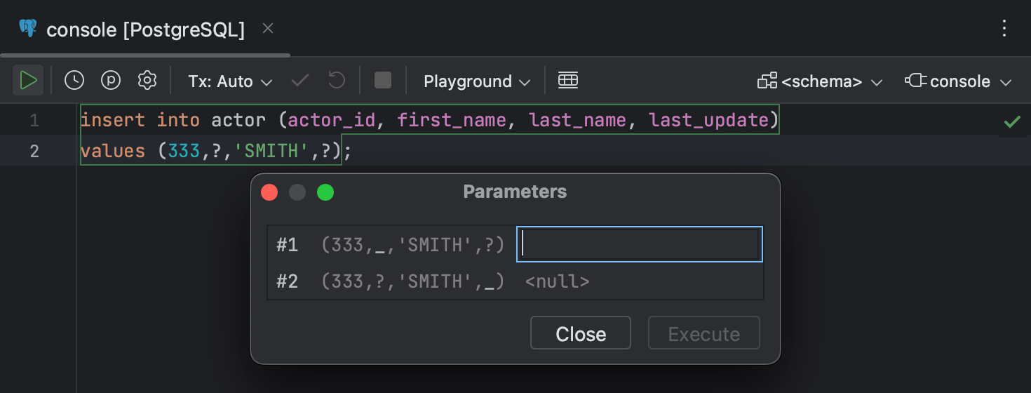 Run queries | PyCharm Documentation