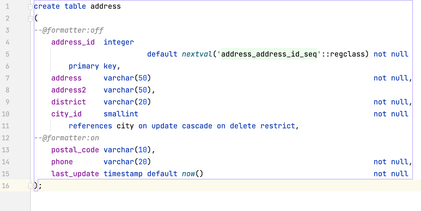 Formatting markers off