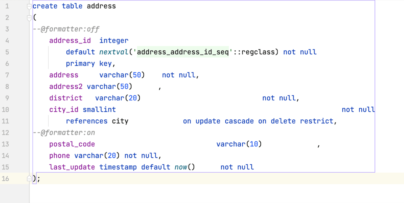 Formatting markers off