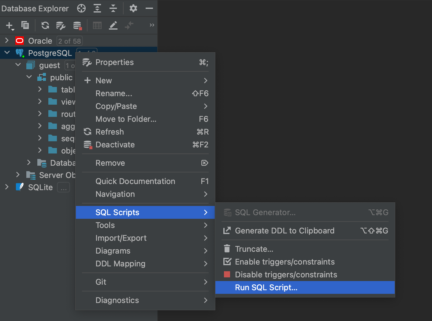 Run SQL files | IntelliJ IDEA Documentation