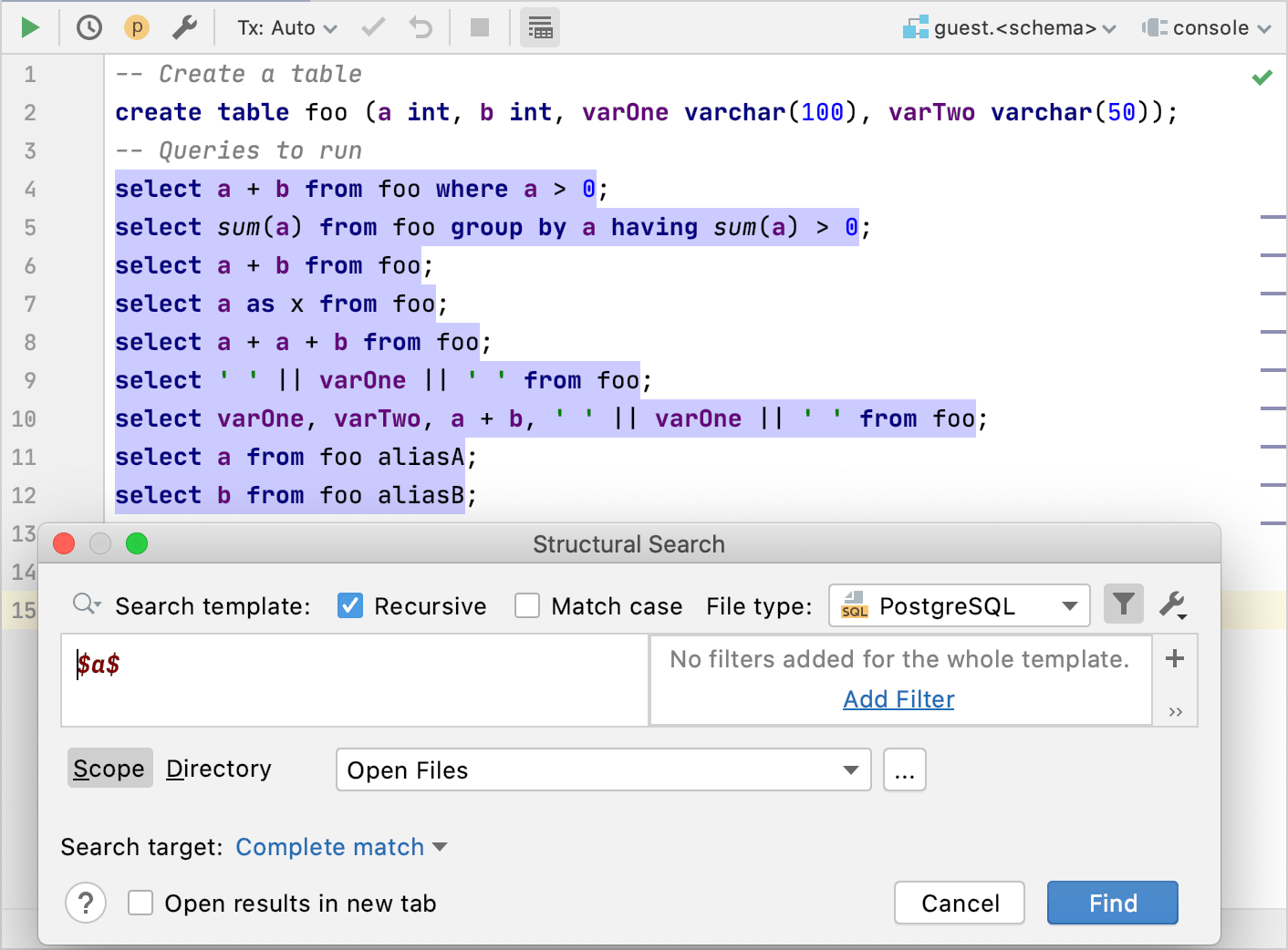 A variable without 