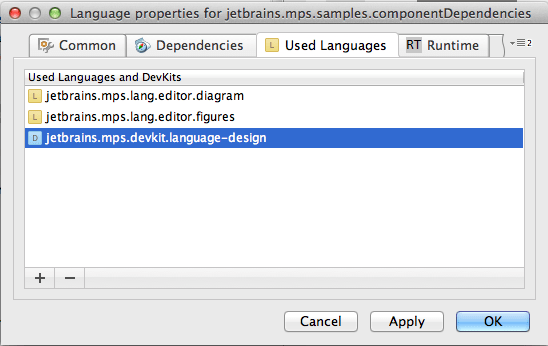Used languages and developer kits Used languages and developer kits