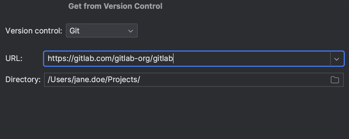 gitlab new project clone