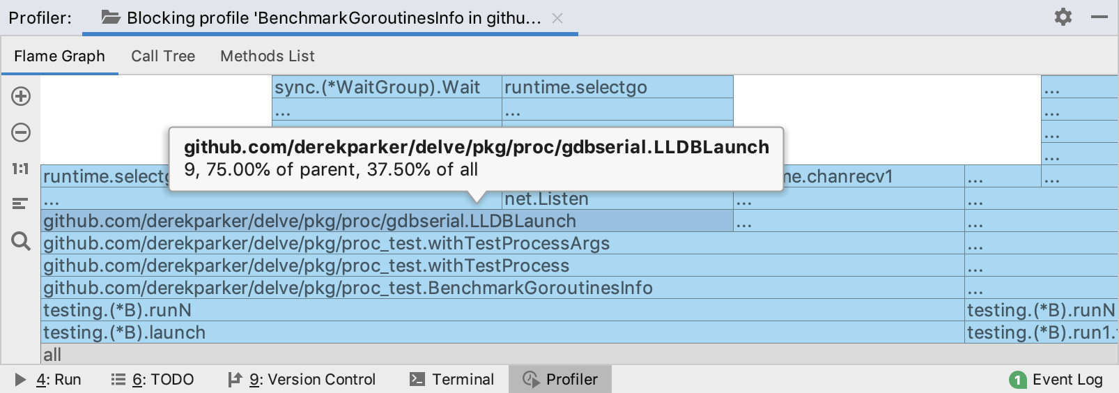 Memory profiling details