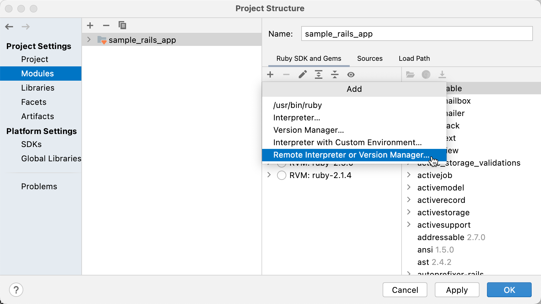 New remote interpreter