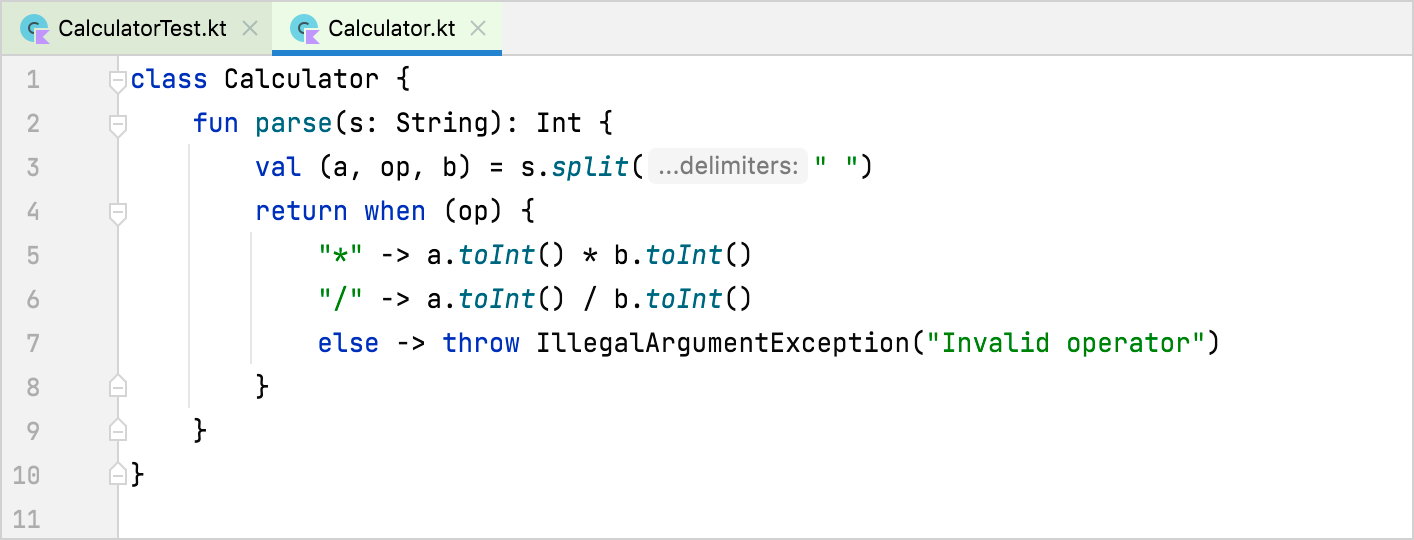 Improving the code so that the second test passes