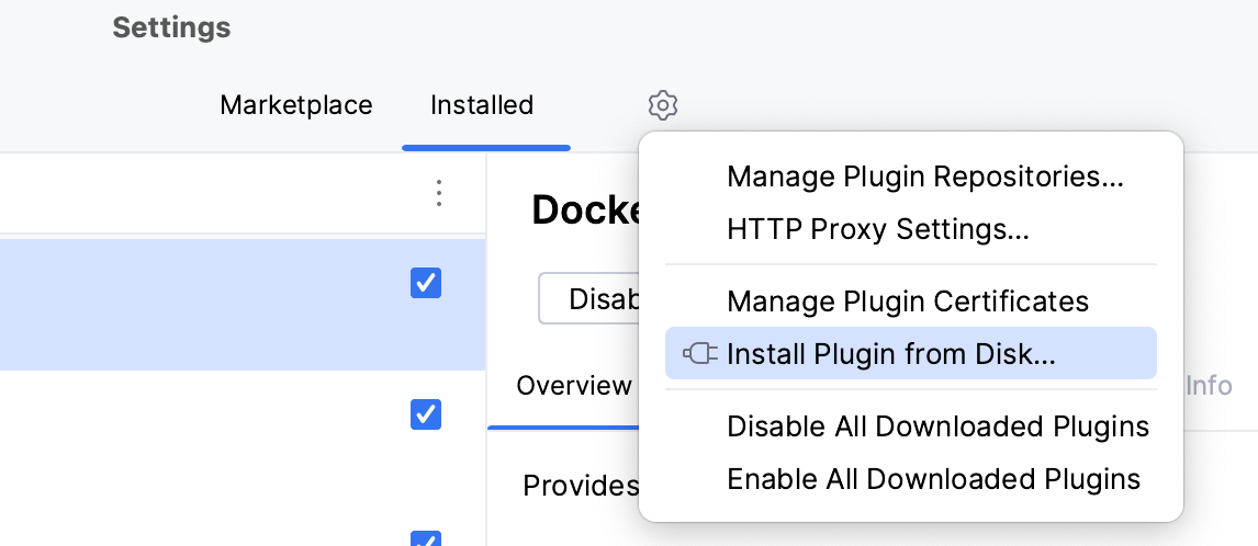Install Plugin from Disk