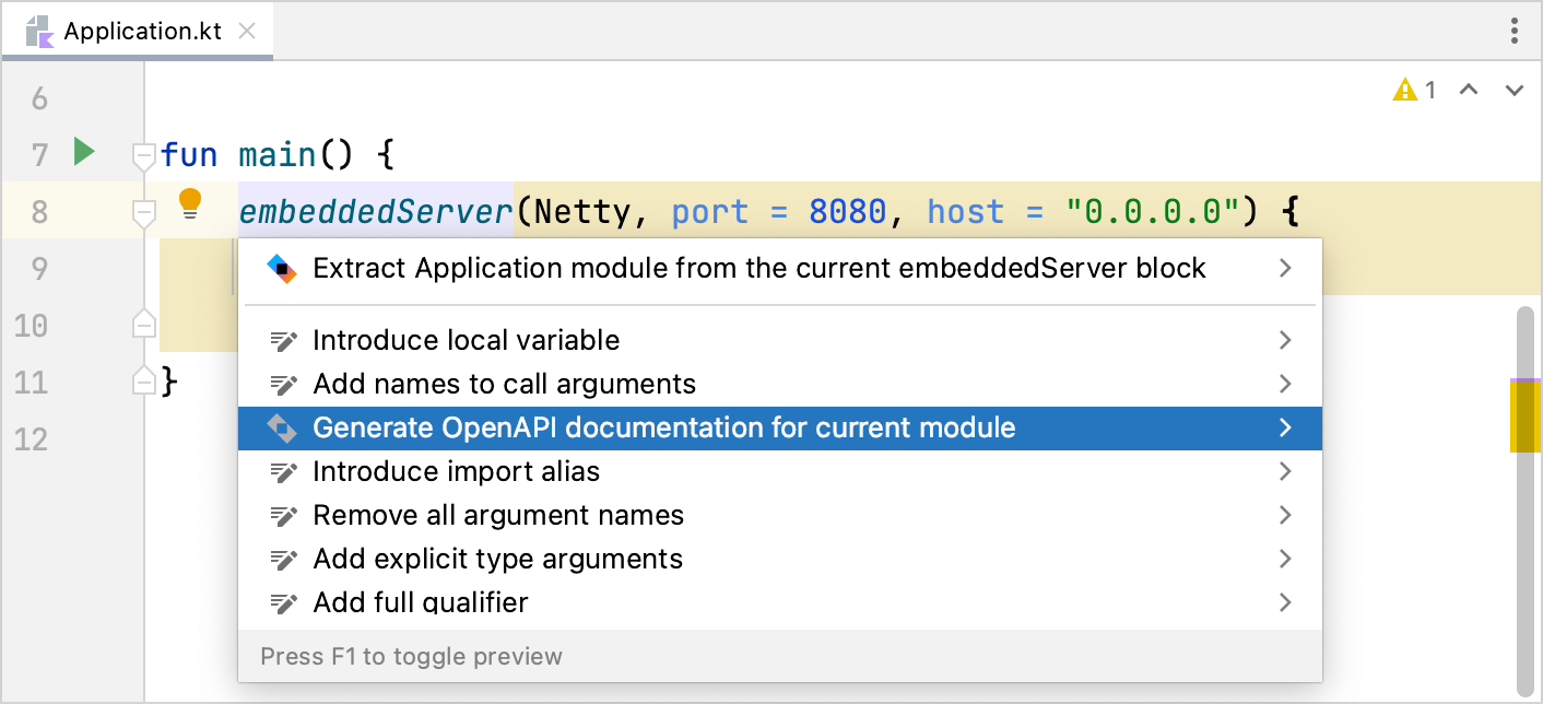 Generate OpenAPI documentation