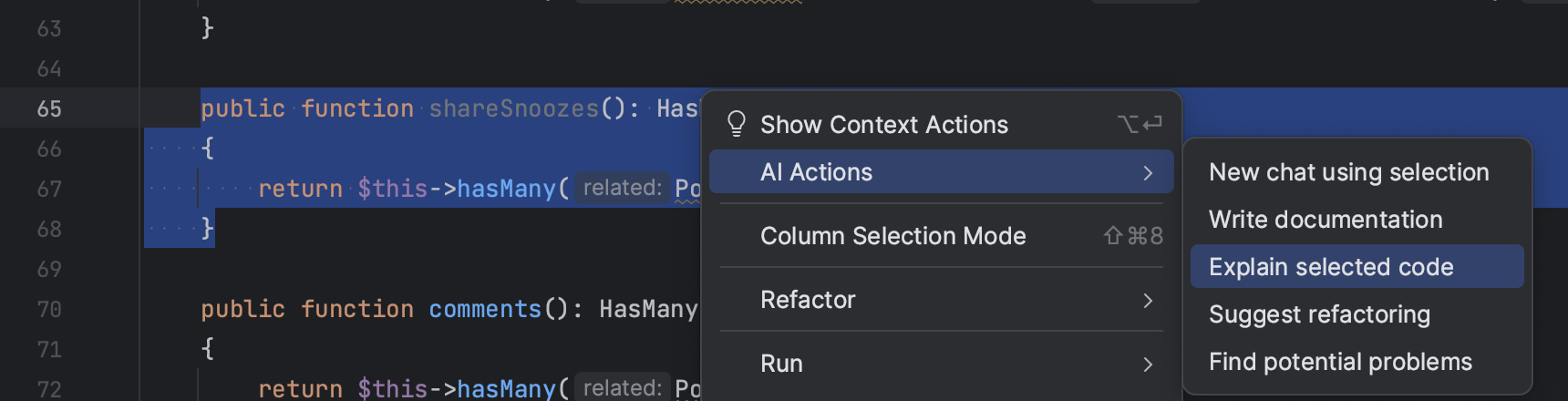 AI Assistant | PhpStorm Documentation