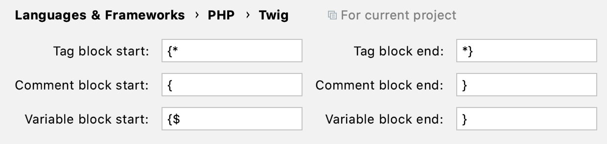 Custom Twig Syntax