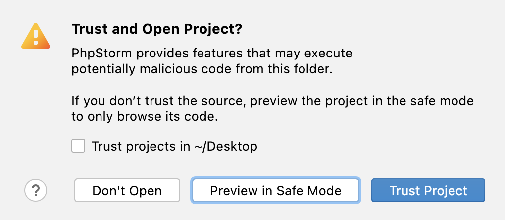 Untrusted project