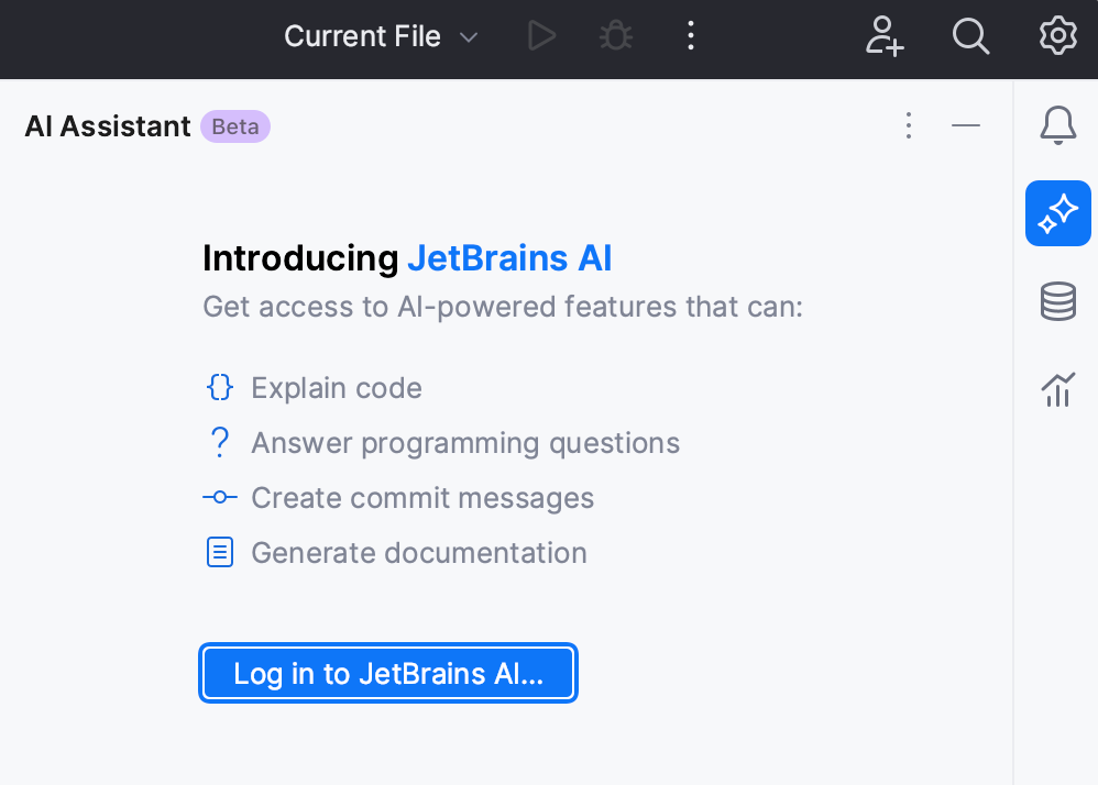 Log in to use AI Assistant