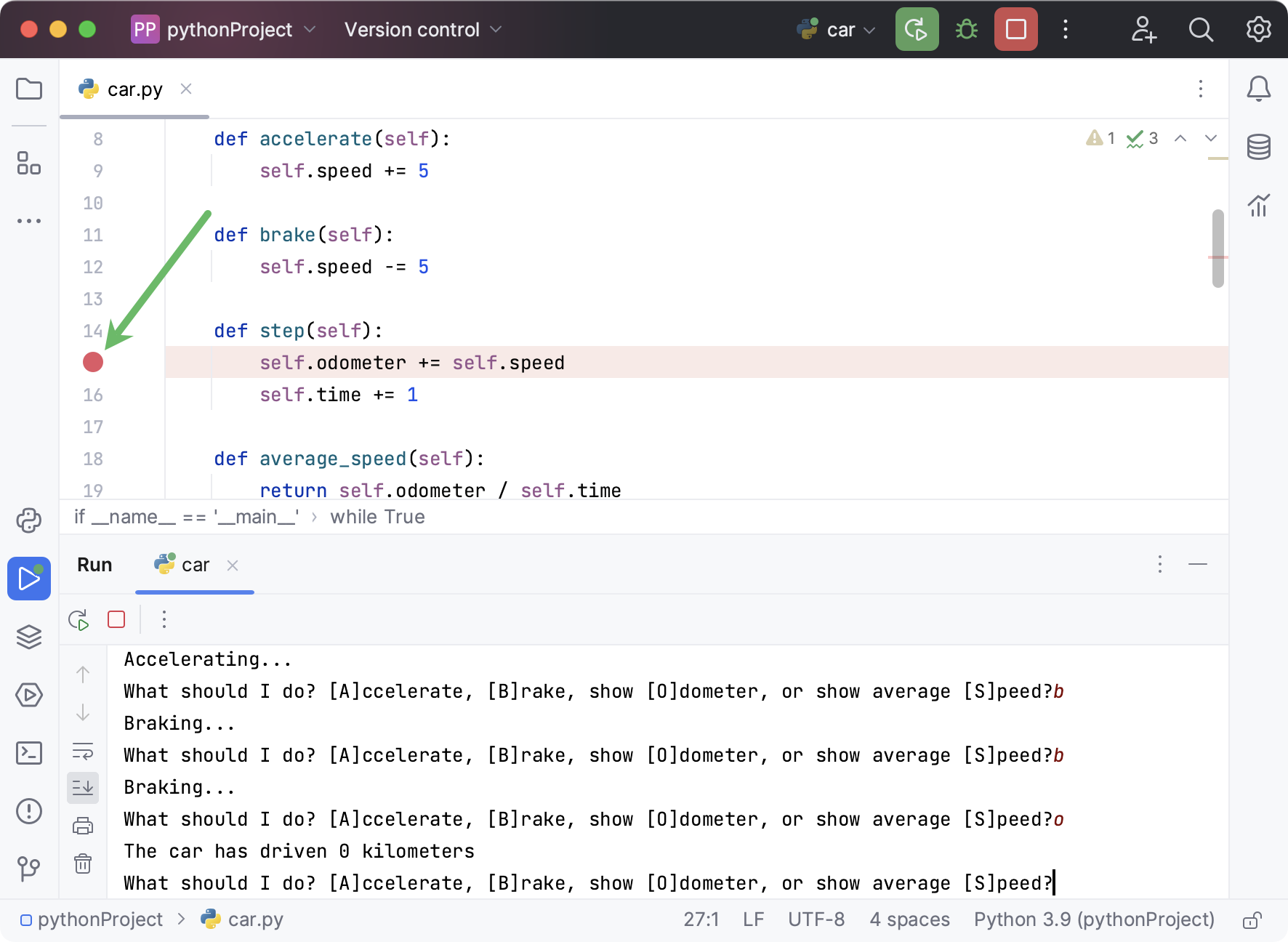 Adding breakpoints