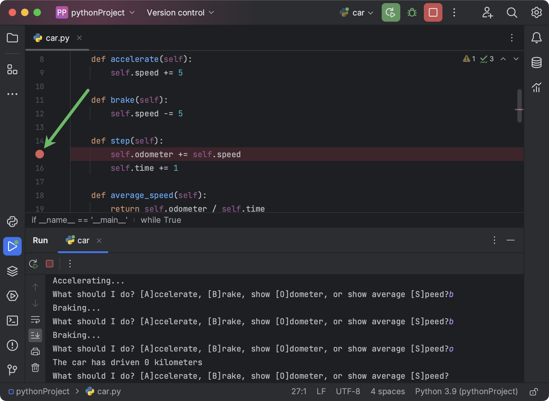 Debug Your First Python Application | PyCharm Documentation