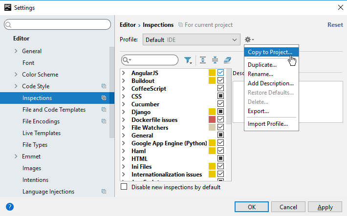 Py copy profile